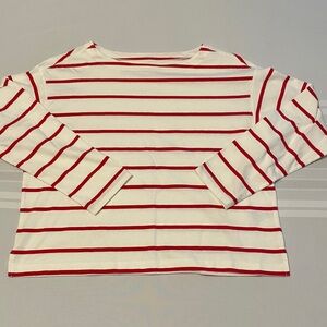 Old Navy Red and White Striped Top